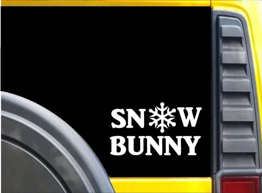 Snow Bunny Vinyl Decal – 8 Inch