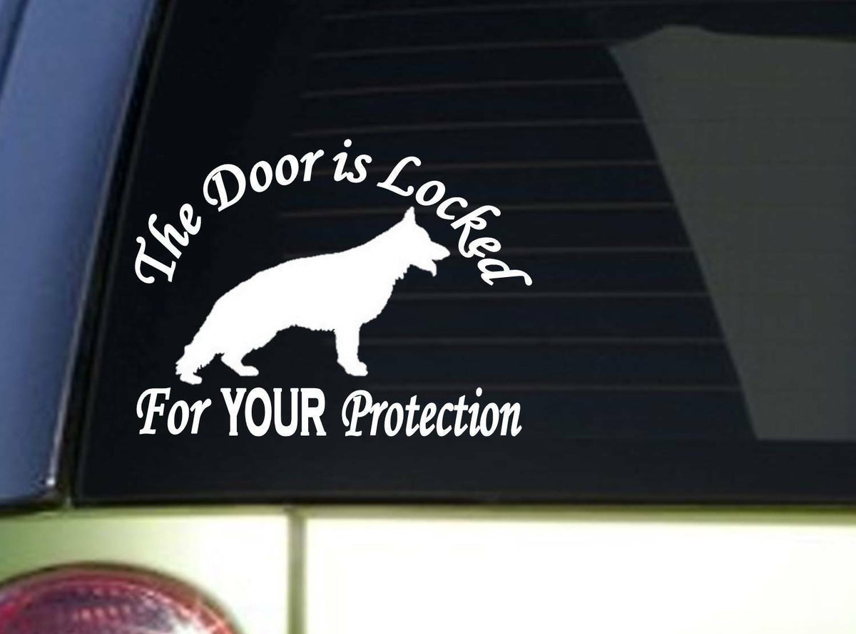 Door Is Locked Gsd 6X Vinyl Decal – 6 Inch