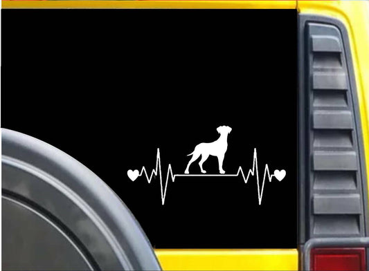 Great Dane Uncropped Lifeline Vinyl Decal – 8 Inch