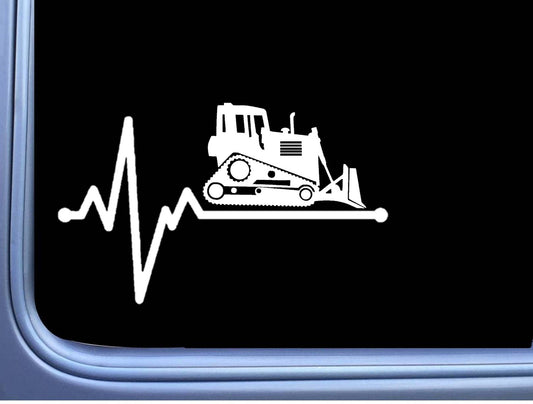 Bulldozer Lifeline Vinyl Decal – 6 Inch