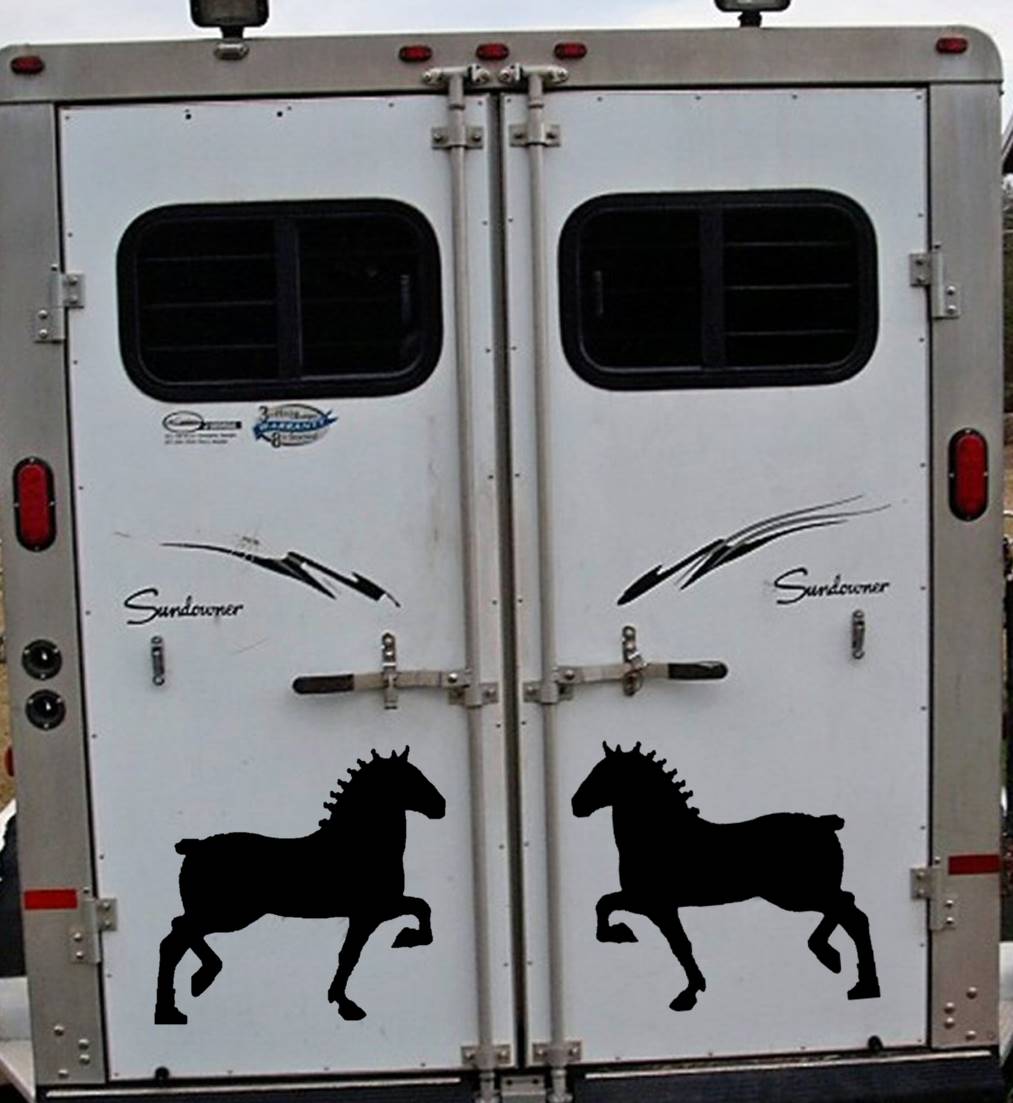 Draft Horses Vinyl Decal – 12 Inch
