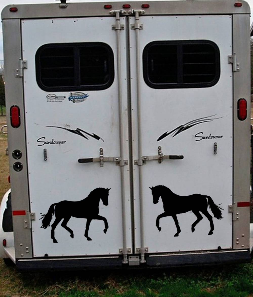 Dressage Horse Vinyl Decal – 12 Inch
