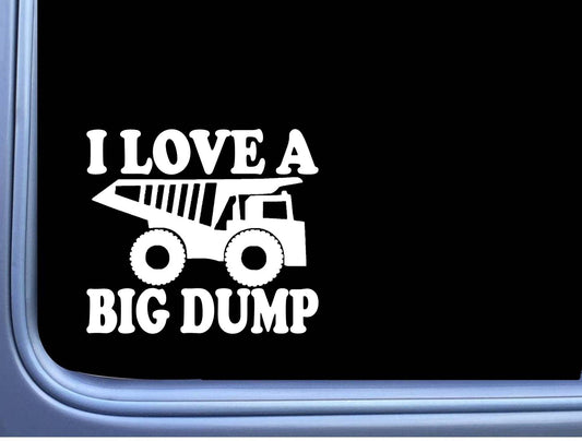 Dump Truck Big Dump Vinyl Decal – 6 Inch