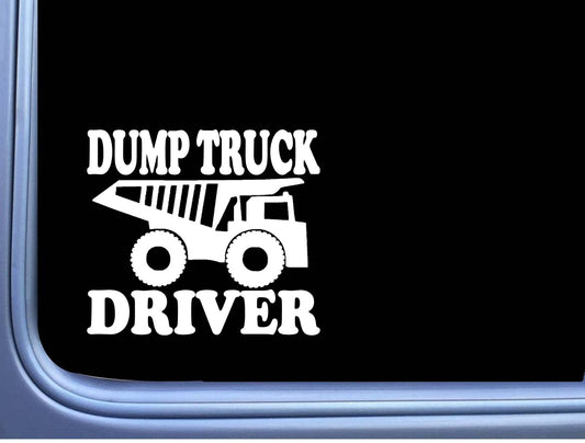 Dump Truck Driver Vinyl Decal – 6 Inch