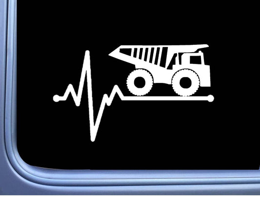 Dump Truck Lifeline Vinyl Decal – 8 Inch