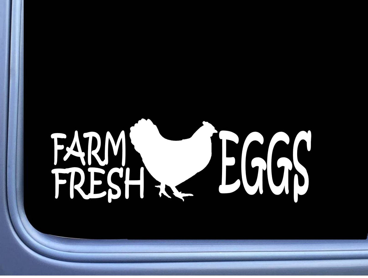 Farm Fresh Eggs Vinyl Decal – 8 Inch