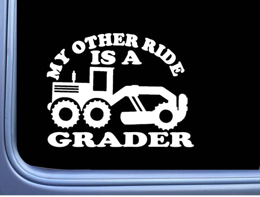 Road Grader Other Ride Vinyl Decal – 6 Inch