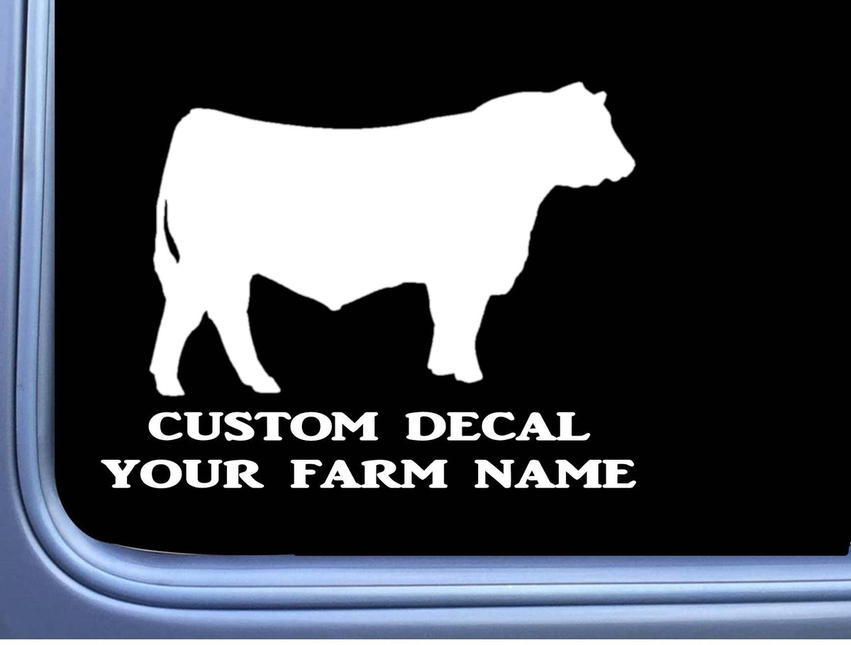Custom Bull Vinyl Decal – 6 Inch