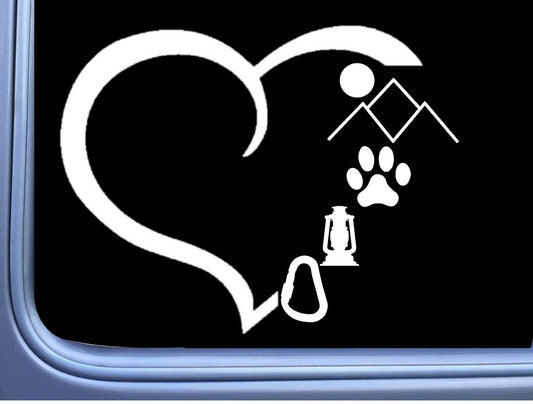Custom Camping Vinyl Decal – 6 Inch