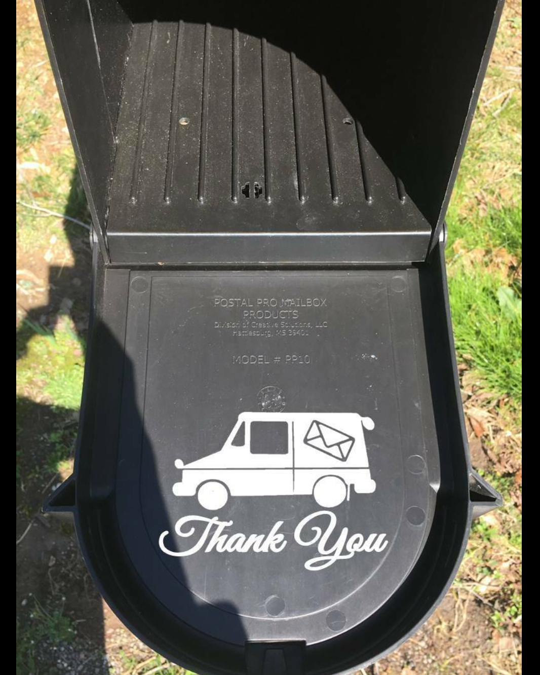 Mailbox Vinyl Decal – 4 Inch