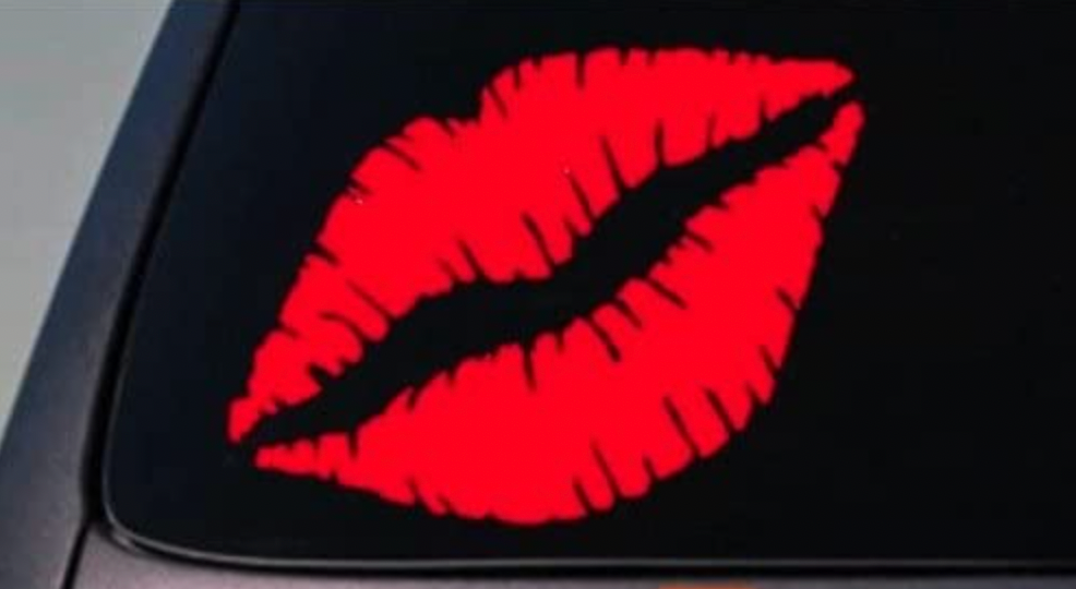 Lips Vinyl Decal – 6 Inch