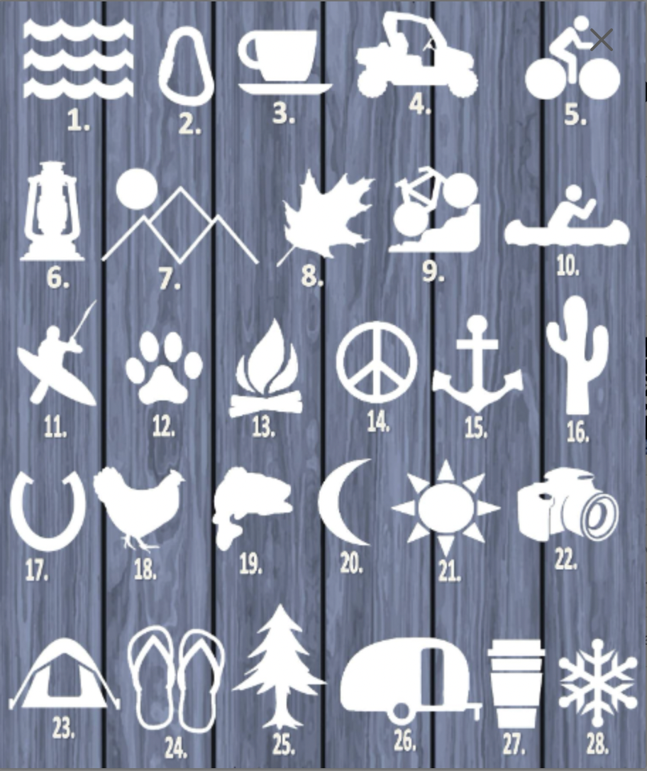 Camping Love Vinyl Decal
