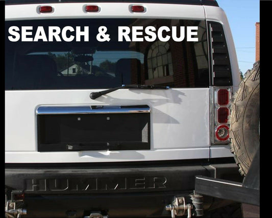 Search and Rescue Vinyl Decal