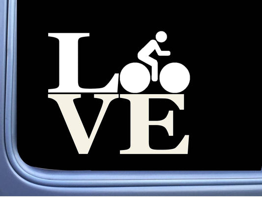 Biking Love Vinyl Decal – 6 Inch