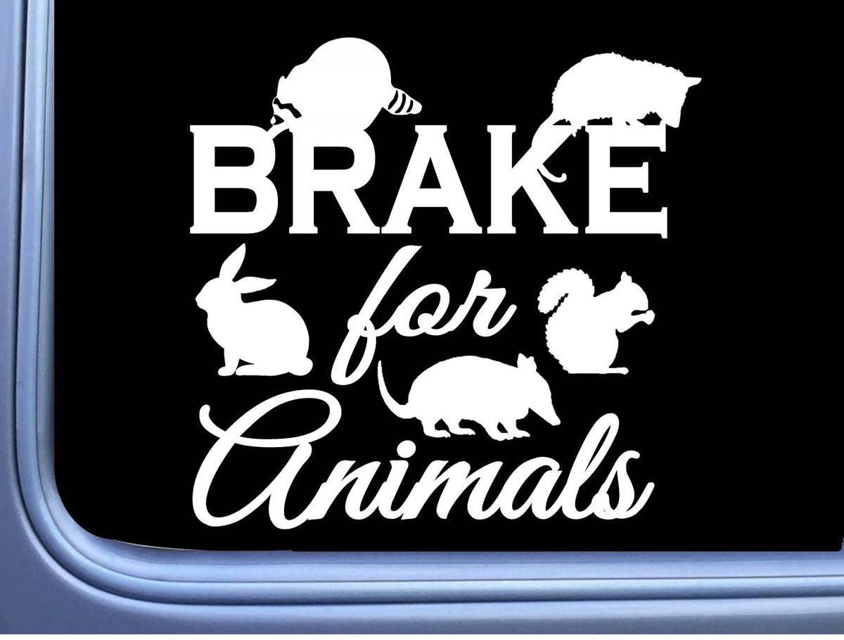 Brake for Animals Vinyl Decal – 6 Inch