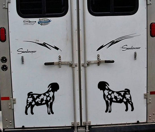 Dapple Boer Goat Vinyl Decal – 12 Inch