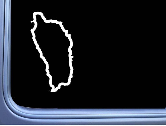 Dominica Country Vinyl Decal – 6 Inch