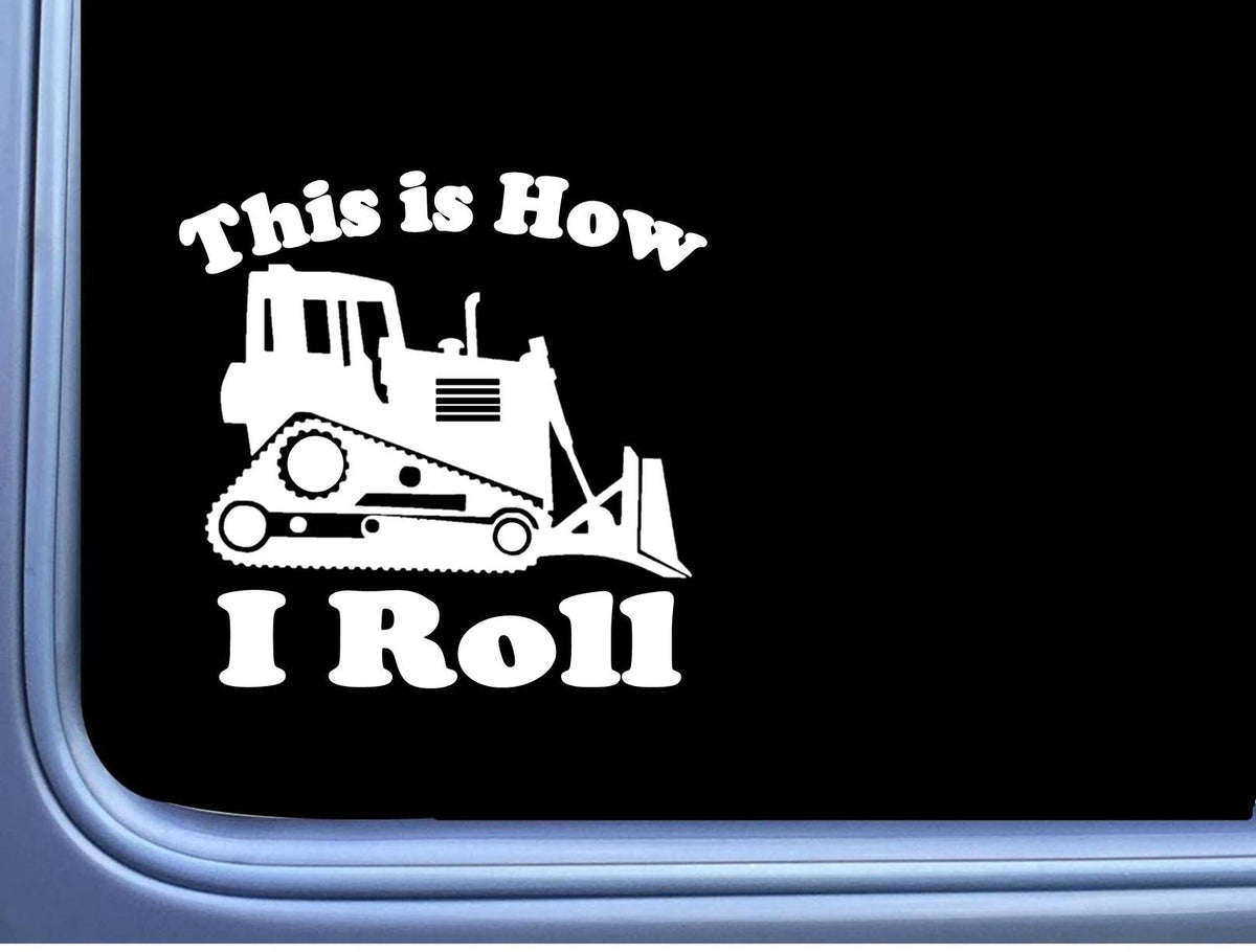 Bulldozer Vinyl Decal – 6 Inch