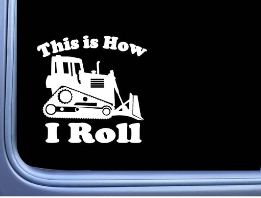 Bulldozer Vinyl Decal – 6 Inch