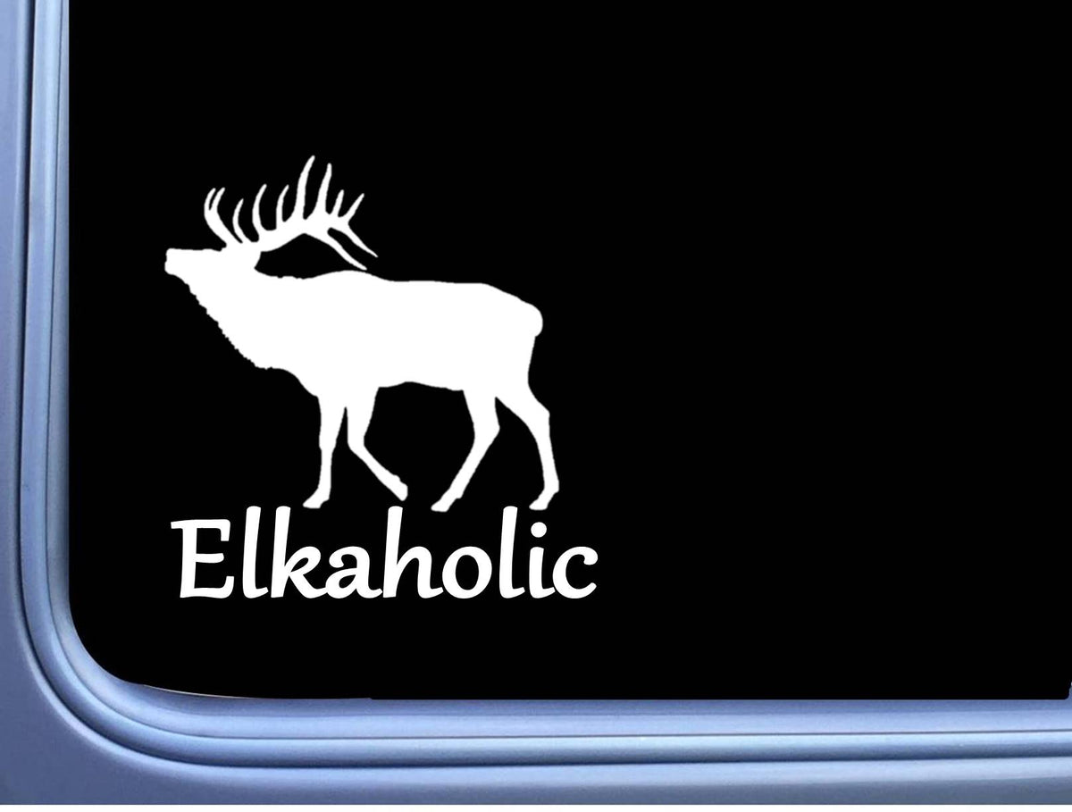 Elkaholic Elk Hunting Vinyl Decal – 6 Inch