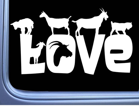Goat Love Vinyl Decal – 8 Inch