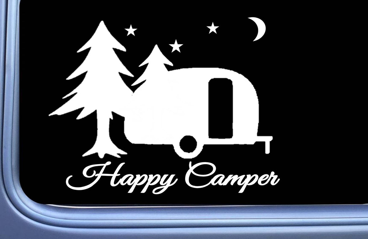 Happy Camper Vinyl Decal – 6 Inch