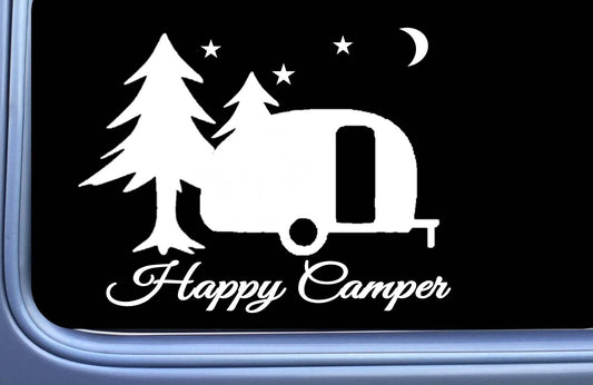 Happy Camper Vinyl Decal – 6 Inch