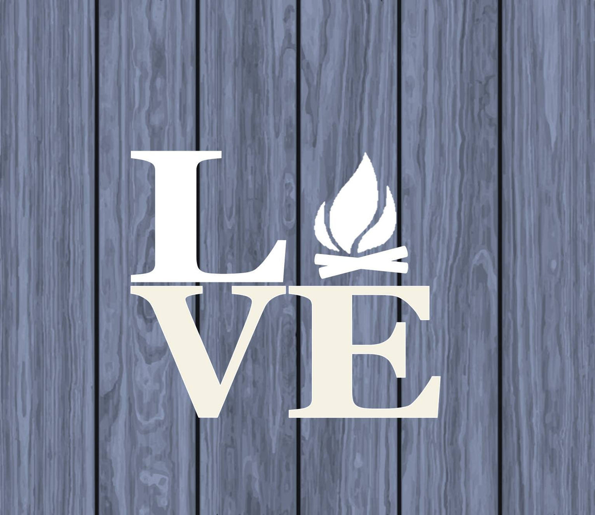 Campfire Love Vinyl Decal – 6 Inch