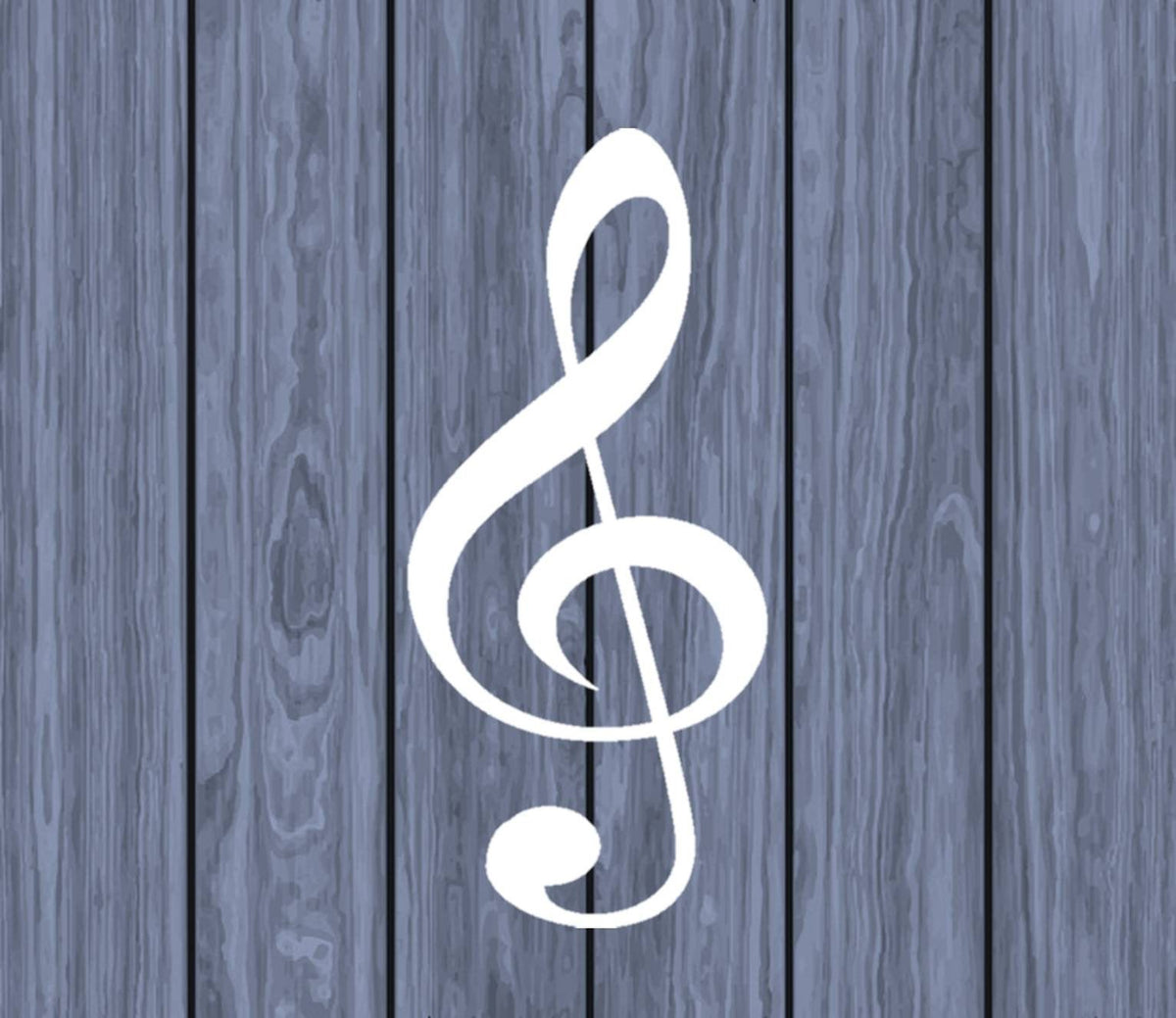 Treble Clef Vinyl Decal – 6 Inch