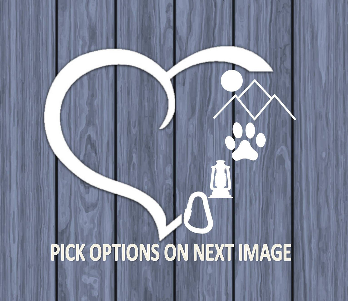 Custom Camping Vinyl Decal – 6 Inch