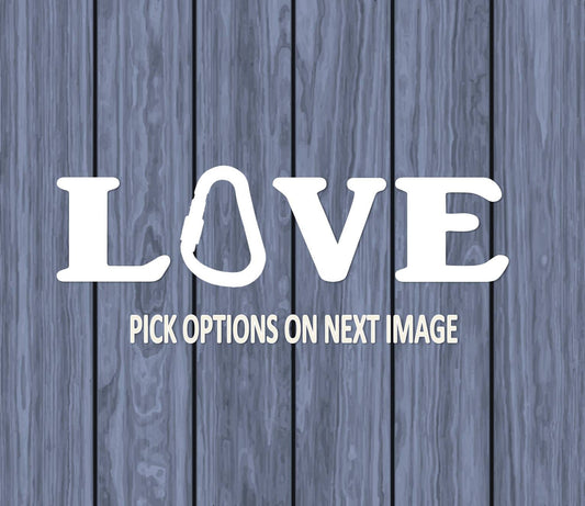 Love Camping Vinyl Decal – 8 Inch