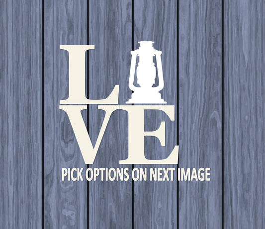Camping Love Vinyl Decal