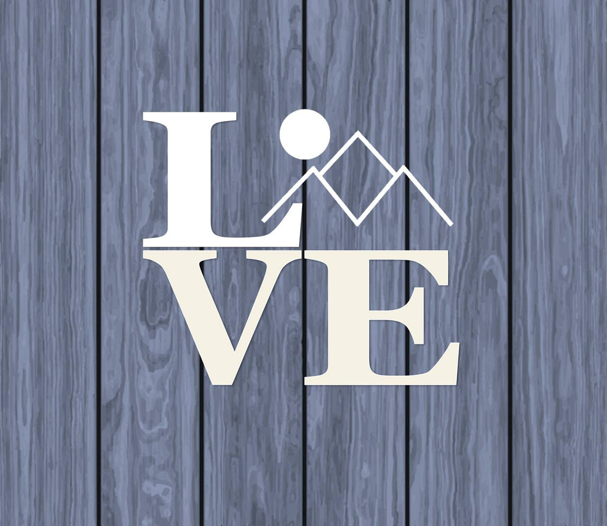 Mountain Love Vinyl Decal