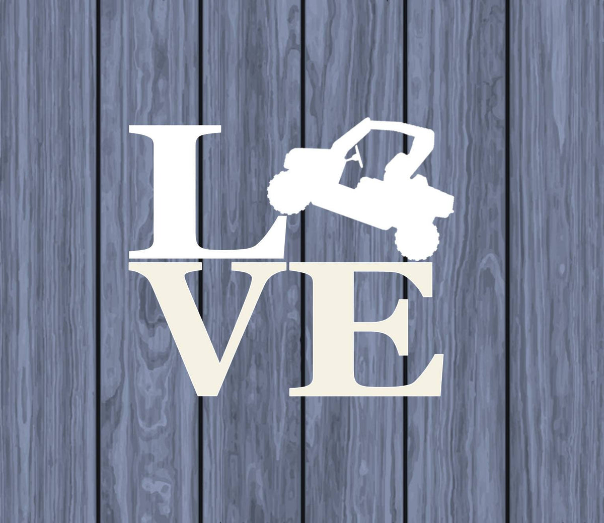 Utv Love Vinyl Decal – 6 Inch