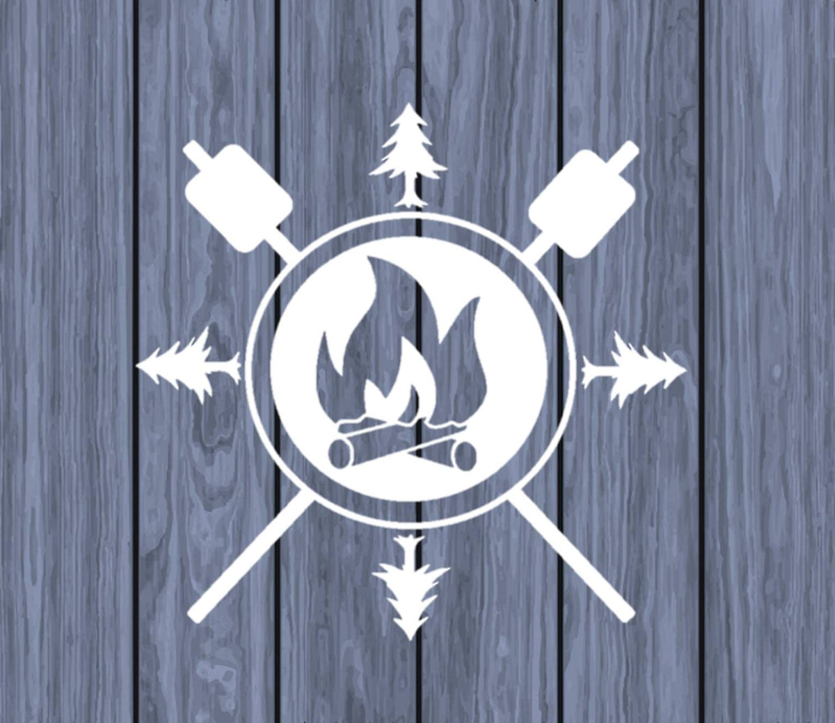 Camping Smores Vinyl Decal – 6 Inch