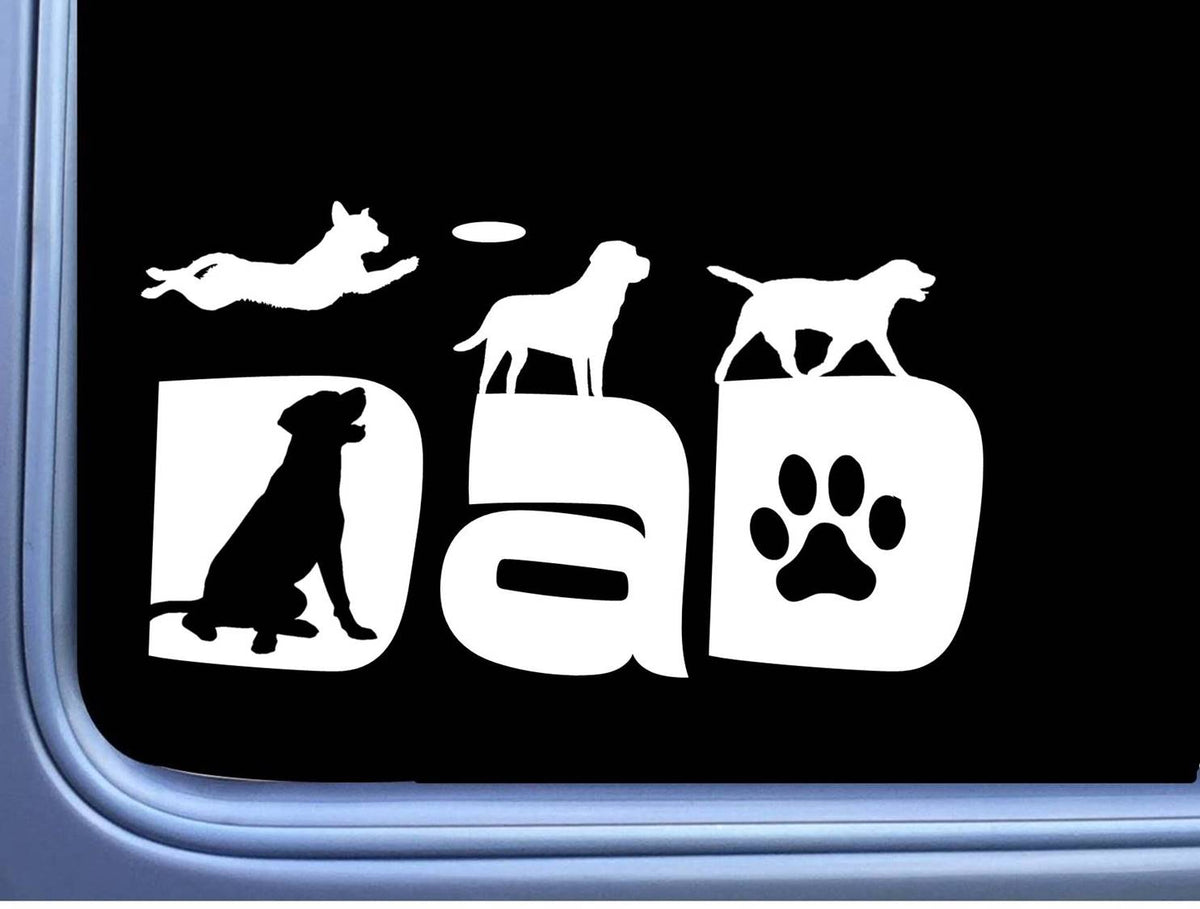 Labrador Dad Vinyl Decal – 8 Inch