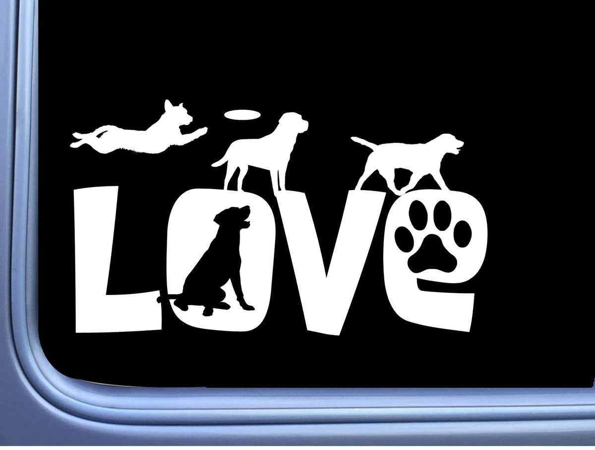 Labrador Love Vinyl Decal – 8 Inch