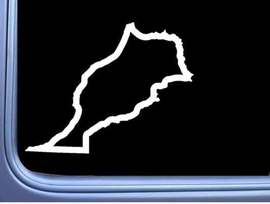 Morocco Country Vinyl Decal – 6 Inch