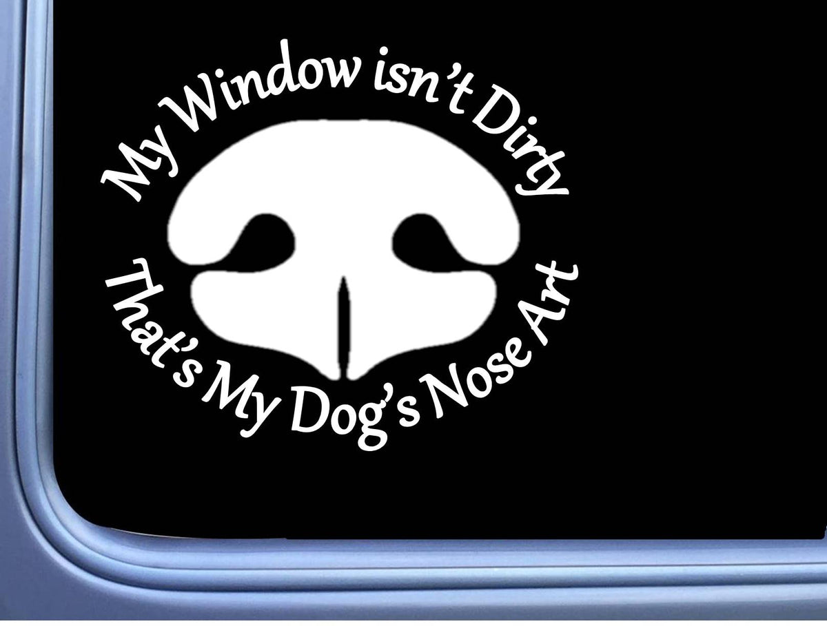 Dog Nose Art Vinyl Decal – 6 Inch