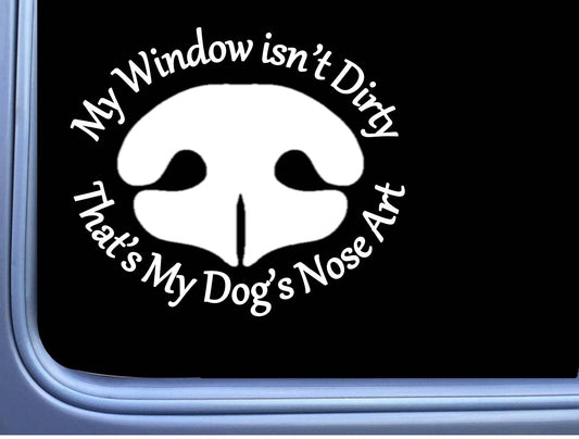 Dog Nose Art Vinyl Decal – 6 Inch