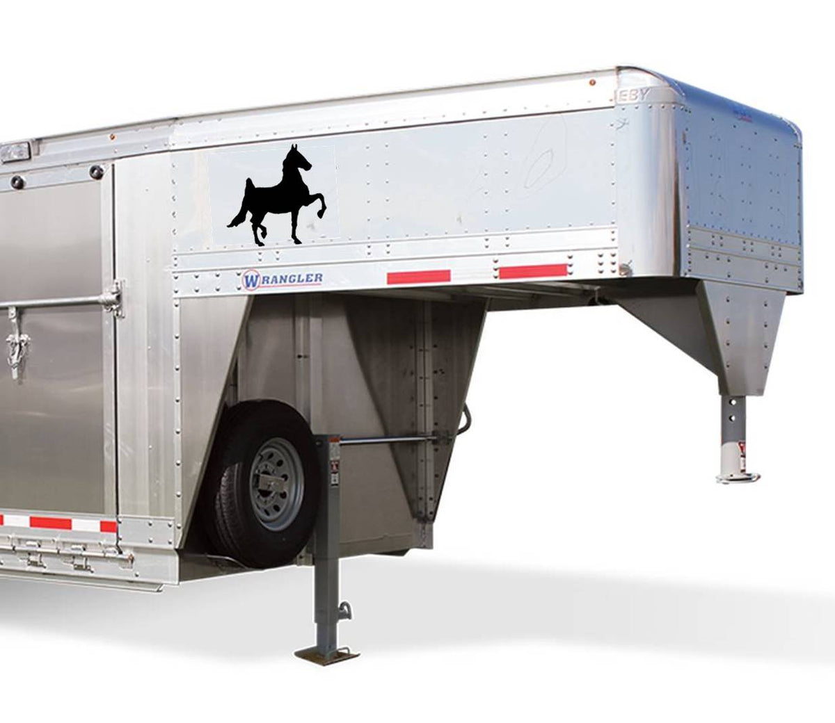 2 Large American Saddlebred Vinyl Decal – 12.5 Inch
