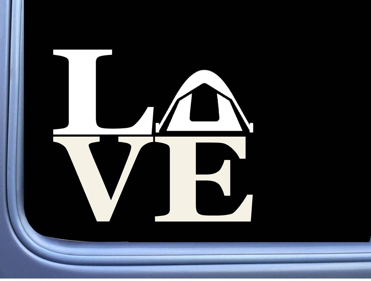 Tent Love Vinyl Decal – 6 Inch