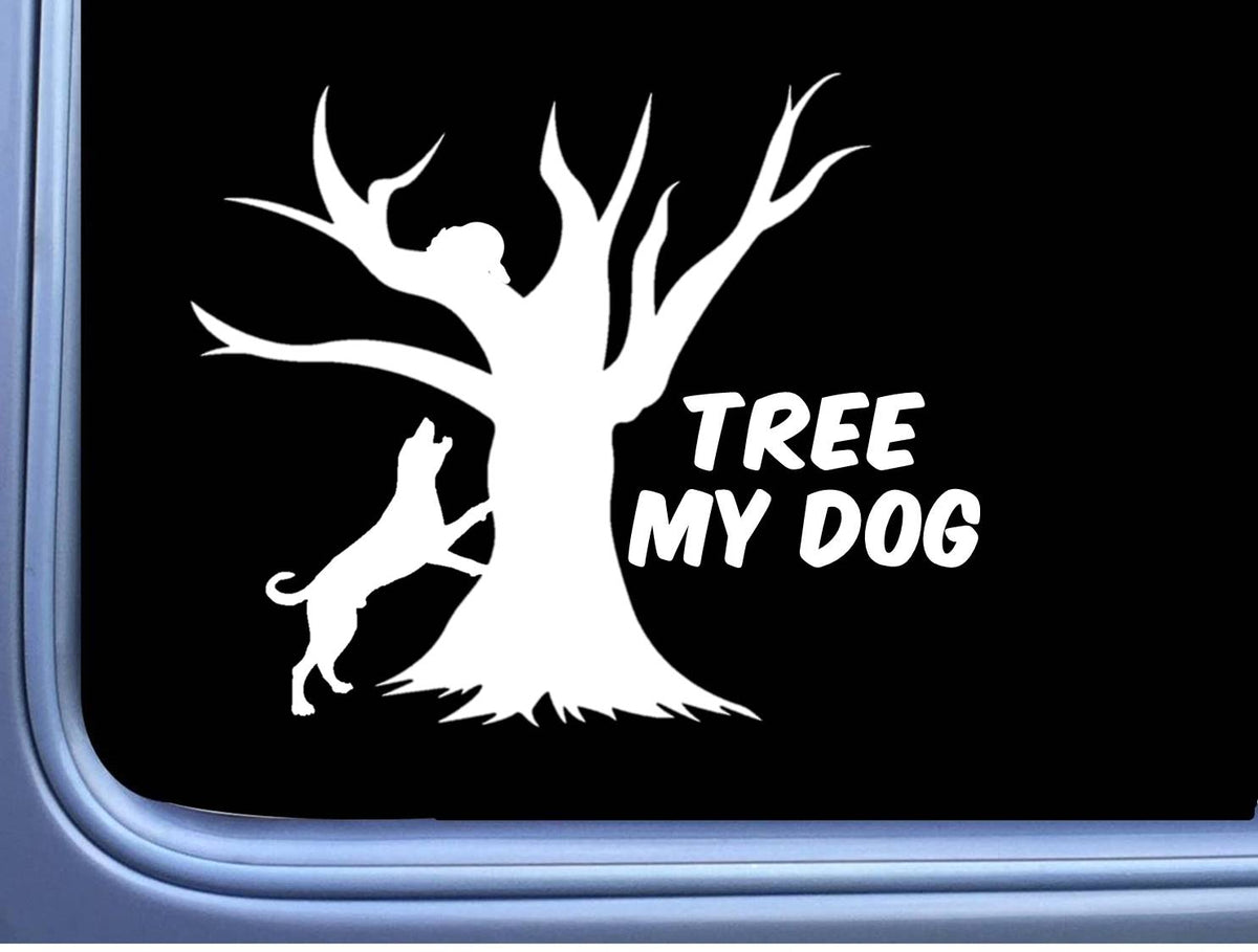 Treeing Coonhound Vinyl Decal – 6 Inch